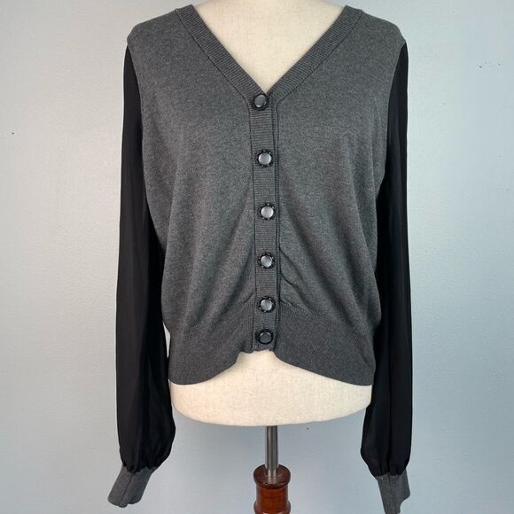 NWT Sharagano Studio Cardigan Sweater Size L - Picture 1 of 7